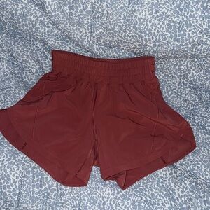 Lululemon track that high rise shorts 5”